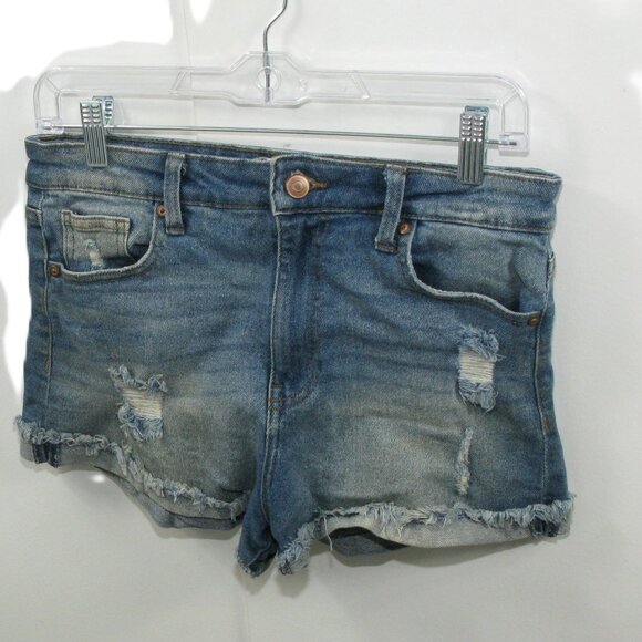 Celebrity Pink Distressed Daisy Duke Jean Shorts Size 7/28 - Picture 2 of 5